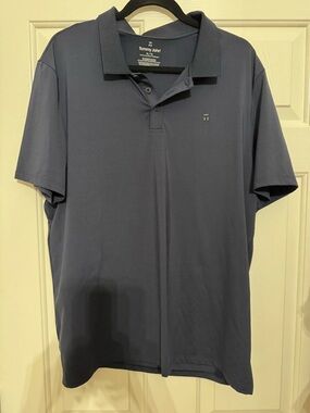 Tommy John Men's Steel Blue Polo Shirt
